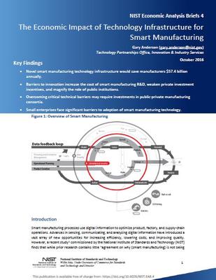 NIST:智能制造技術基礎設施的經濟影響