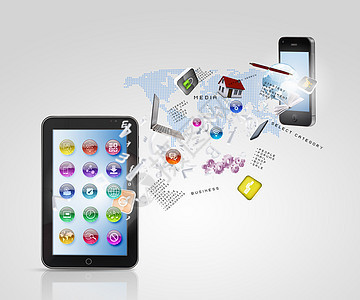 通信符號消息傳遞圖標技術元素的成,全球通信消息傳遞信息共享現代技術的隱喻